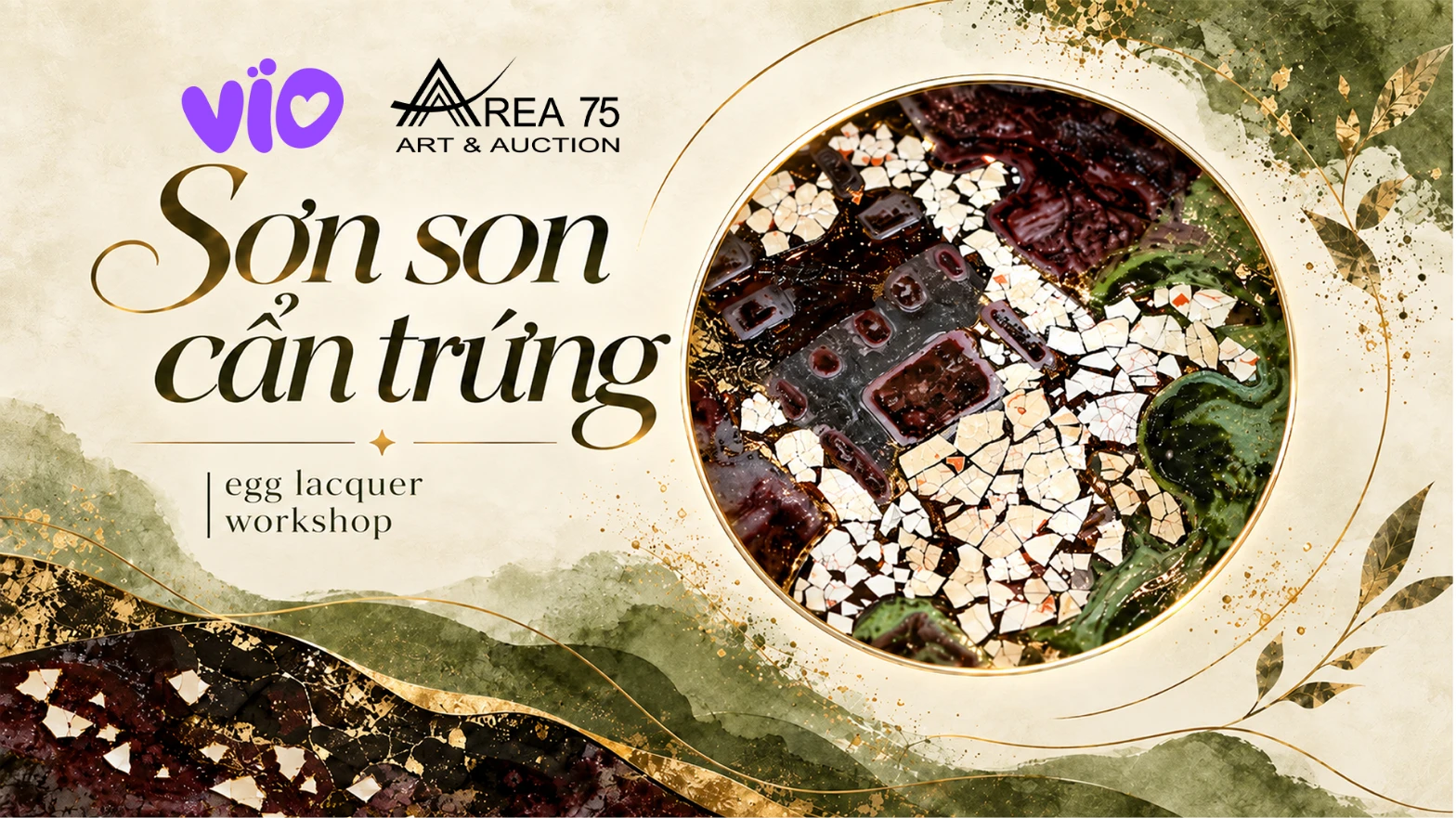 Ảnh minh họa cho Workshop Sơn Son Cẩn Trứng